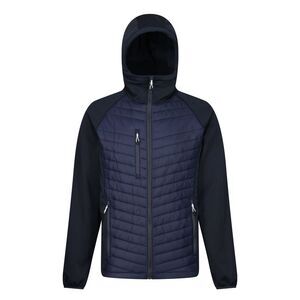 Regatta Mens Navigate Quilted Hybrid Jacket / Navy/Slate Grey